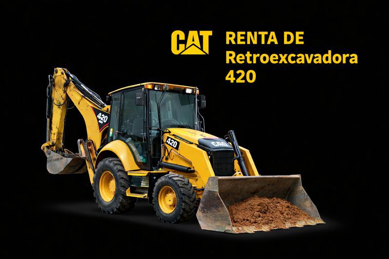 Renta de Retroexcavadora 420
